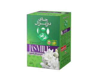 چای سبز و گل یاسمین100گرمی دوغزال